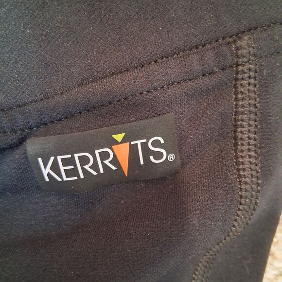 Kerrits Kids Equestrian Pants Tights Solid Black Size L Knee Patch - Picture 7 of 10